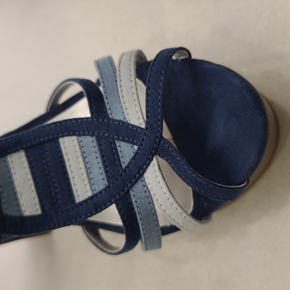 Blue platform Heel sandals size EUR 38 or US 7.5 - Picture 7 of 14